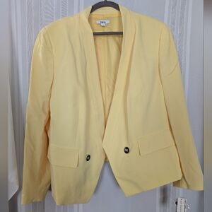 Bar III Light Yellow Women's Blazer